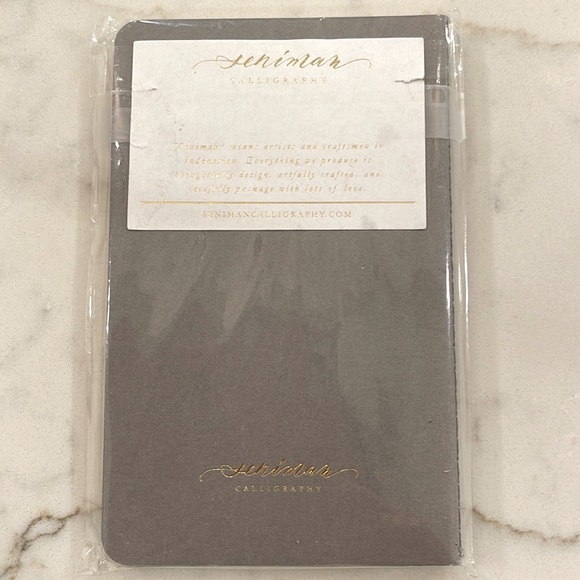 Seniman Calligraphy His/Hers Gold Foil On Moleskin Wedding Vow Notebook Set NWOT - Picture 2 of 2